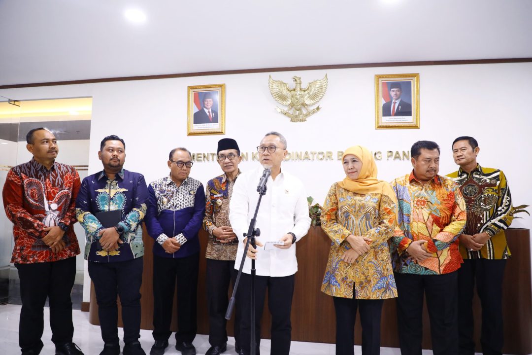 Temui Menko Zulhas, Gubernur Khofifah Laporkan Kesiapan Jatim Menuju Kedaulatan Pangan