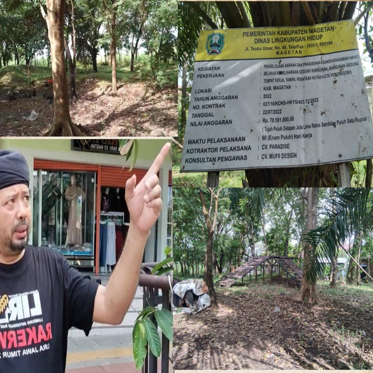 Kondisi Taman Hayati Tidak Terurus dan Terlihat Kumuh Dan Kotor