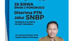 26 Siswa Lolos SNBP 2025, SMAN 3 Ponorogo Cetak Prestasi Tingkat Nasional
