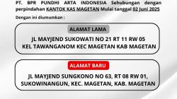 Mulai 2 Juni 2025 Bank Pundhi Cabang Magetan Akan Menempati Kantor Baru