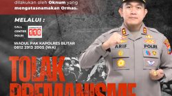 Polres Blitar Siap Sikat Premanisme Berbentuk Ormas, Masyarakat Diminta Aktif Melapor