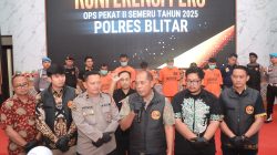 Operasi Pekat Semeru 2025, Polres Blitar Ungkap 5 Kasus Pidana