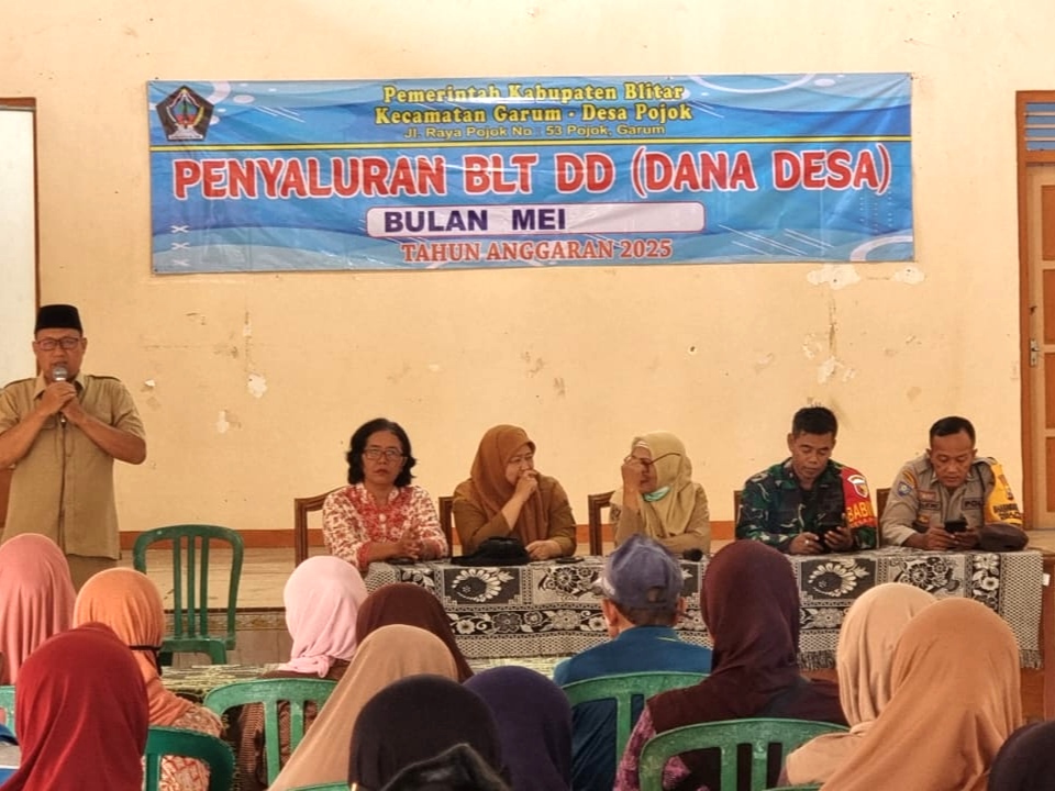 Desa Pojok Salurkan BLT DD Bulan Mei Tahun 2025 kepada KPM
