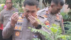 Dukung Ketahanan Pangan P2B, Kapolres Blitar Kunjungi Taman Toga Melati di Desa Minggirsari