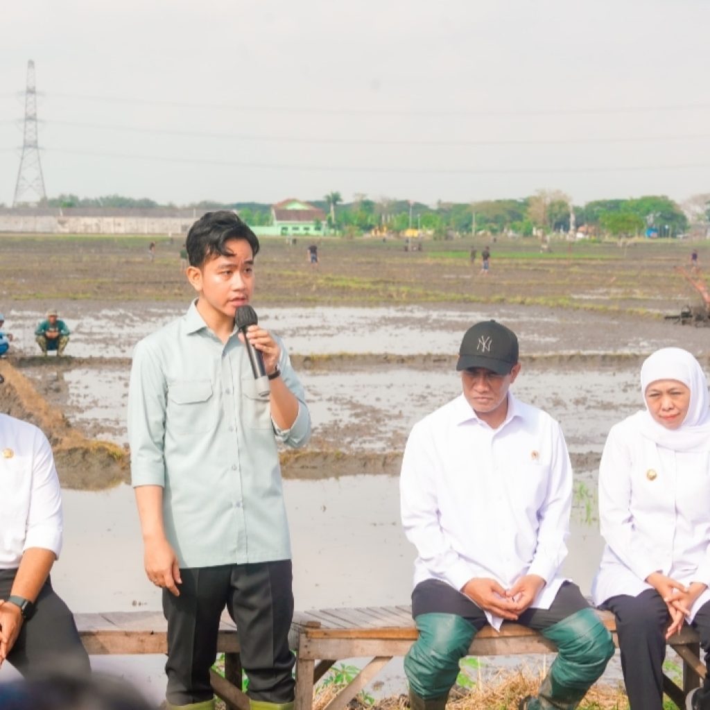 Didepan Wapres Gibran, Gubernur Khofifah Pamer Keunggulan Produktivitas Padi Ngawi 