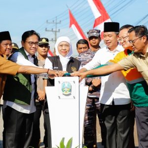 Gubernur Khofifah Canangkan Pembangunan Jalan Strategis Rambipuji-Puger Sepanjang 7,5 KM senilai 24 M