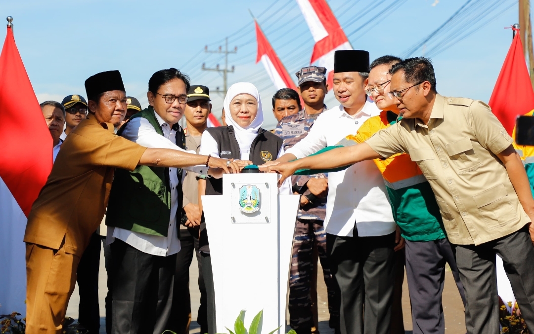 Gubernur Khofifah Canangkan Pembangunan Jalan Strategis Rambipuji-Puger Sepanjang 7,5 KM senilai 24 M