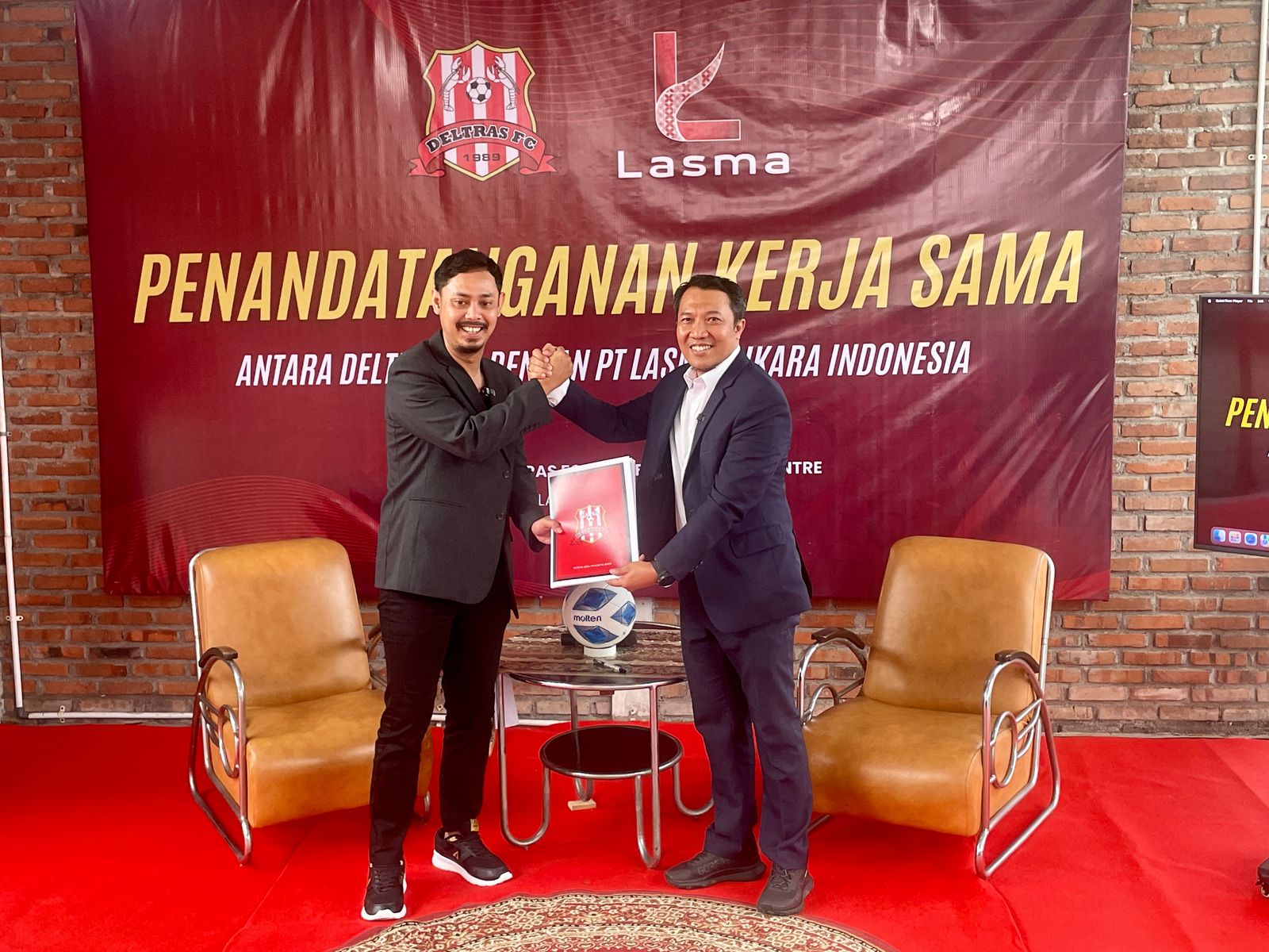 Menatap Liga 2 2025/2026, Deltras FC dan PT Lasma Dikara Indonesia Resmi Jalin Kerja Sama Jangka Panjang