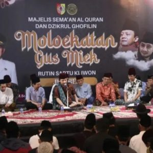 Ribuan Jamaah Hadiri Majelis Sema’an Al-Qur’an dan Dzikrul Ghofilin Moloekatan Gus Miek