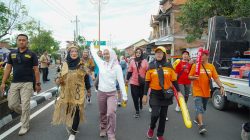 Peringati Hari Buruh Sekitar 8 000 Pekerja di Kota Mojokerto Gelar Jalan Sehat Massal