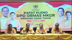 Rapat Pleno DPD Ormas MKGR Jatim Bahas Tiga Poin Penting