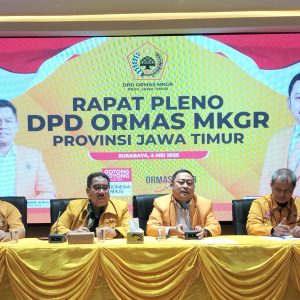Rapat Pleno DPD Ormas MKGR Jatim Bahas Tiga Poin Penting
