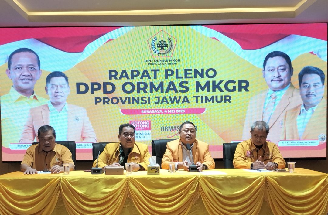 Rapat Pleno DPD Ormas MKGR Jatim Bahas Tiga Poin Penting