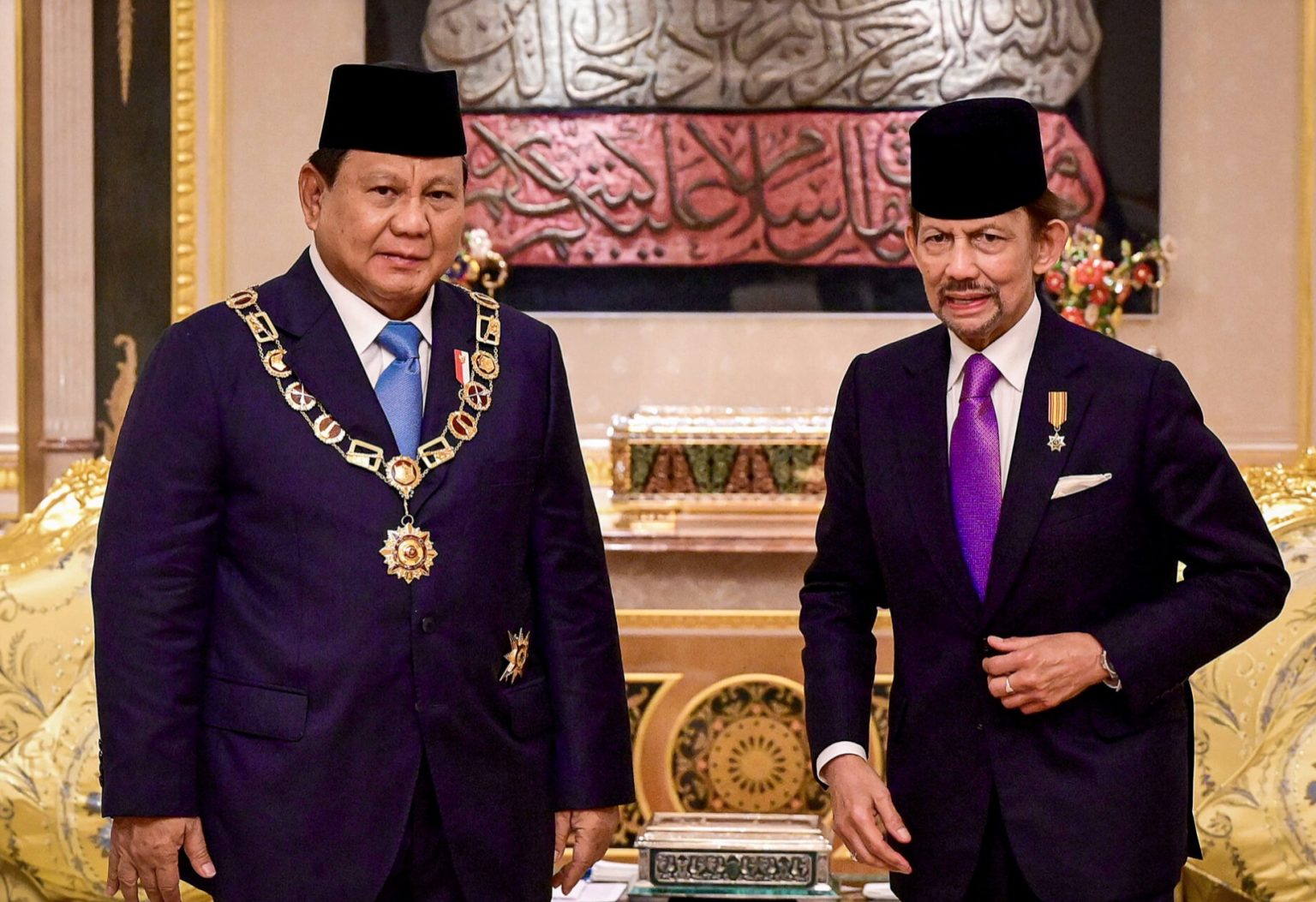 Presiden Prabowo Subianto Menerima Penghargaan dari Brunei Darussalam