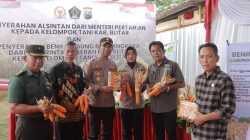 Polres Blitar Gandeng CV Lang Buana Bagikan Alsintan dan Benih Jagung Bhayangkara