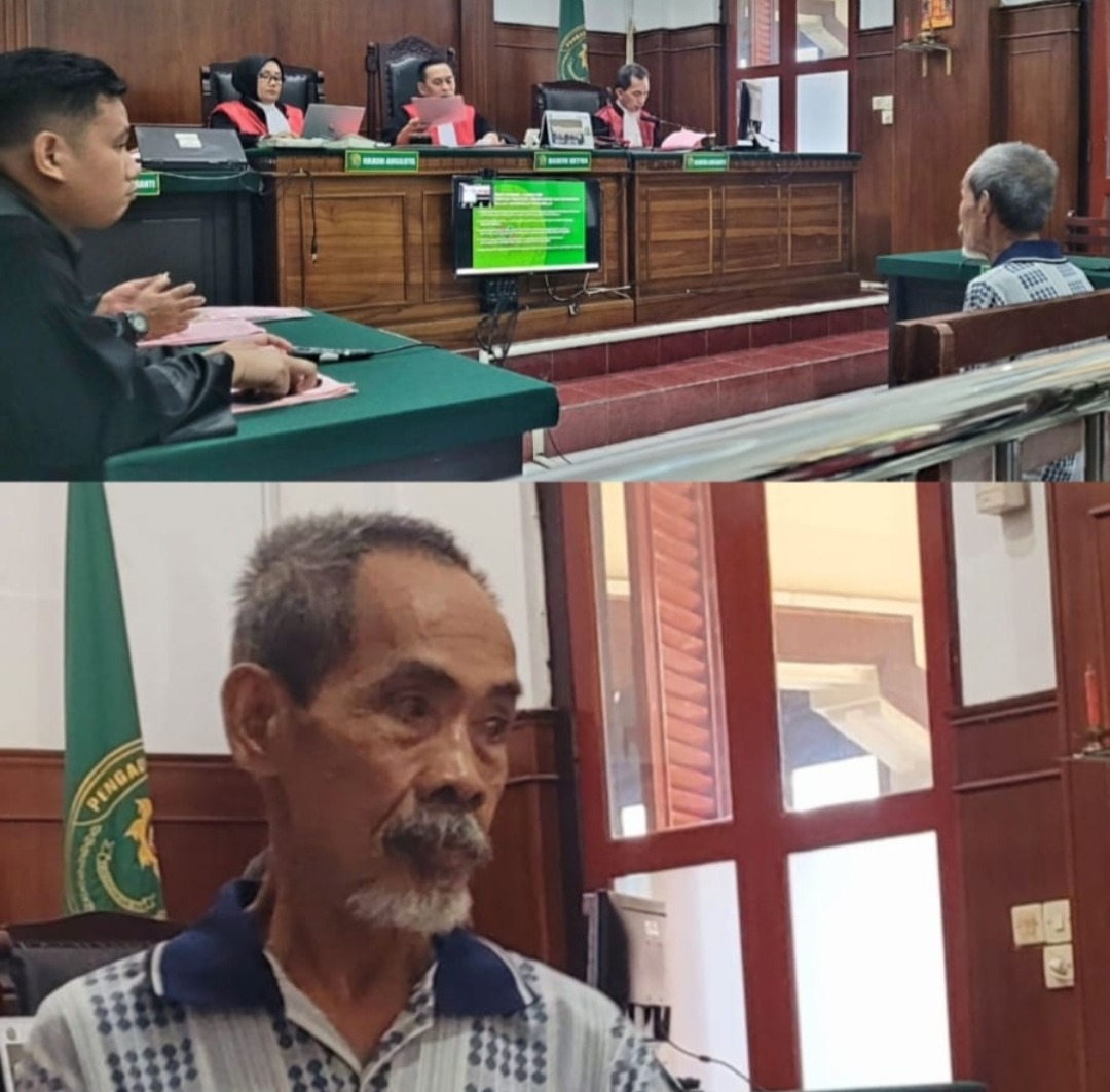 Karena Cemburu, Emosi dan Kesal, Korban Dipalu Hingga Luka Berat: Kakek Supomo Dituntut 30 Bulan Bui