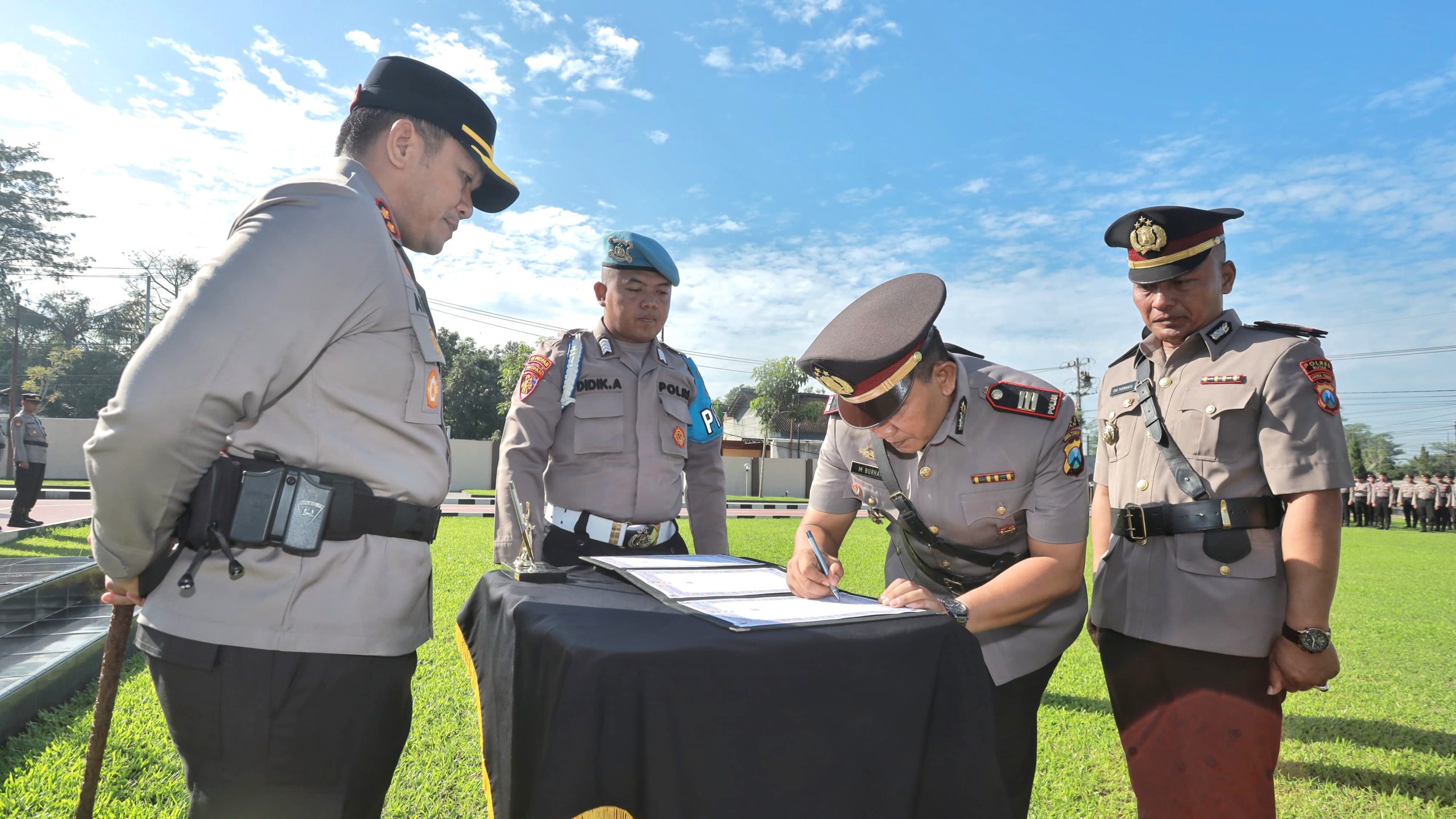 Sertijab Perwira, Polres Blitar Komitmen Tingkatkan Kinerja Pelayanan Publik
