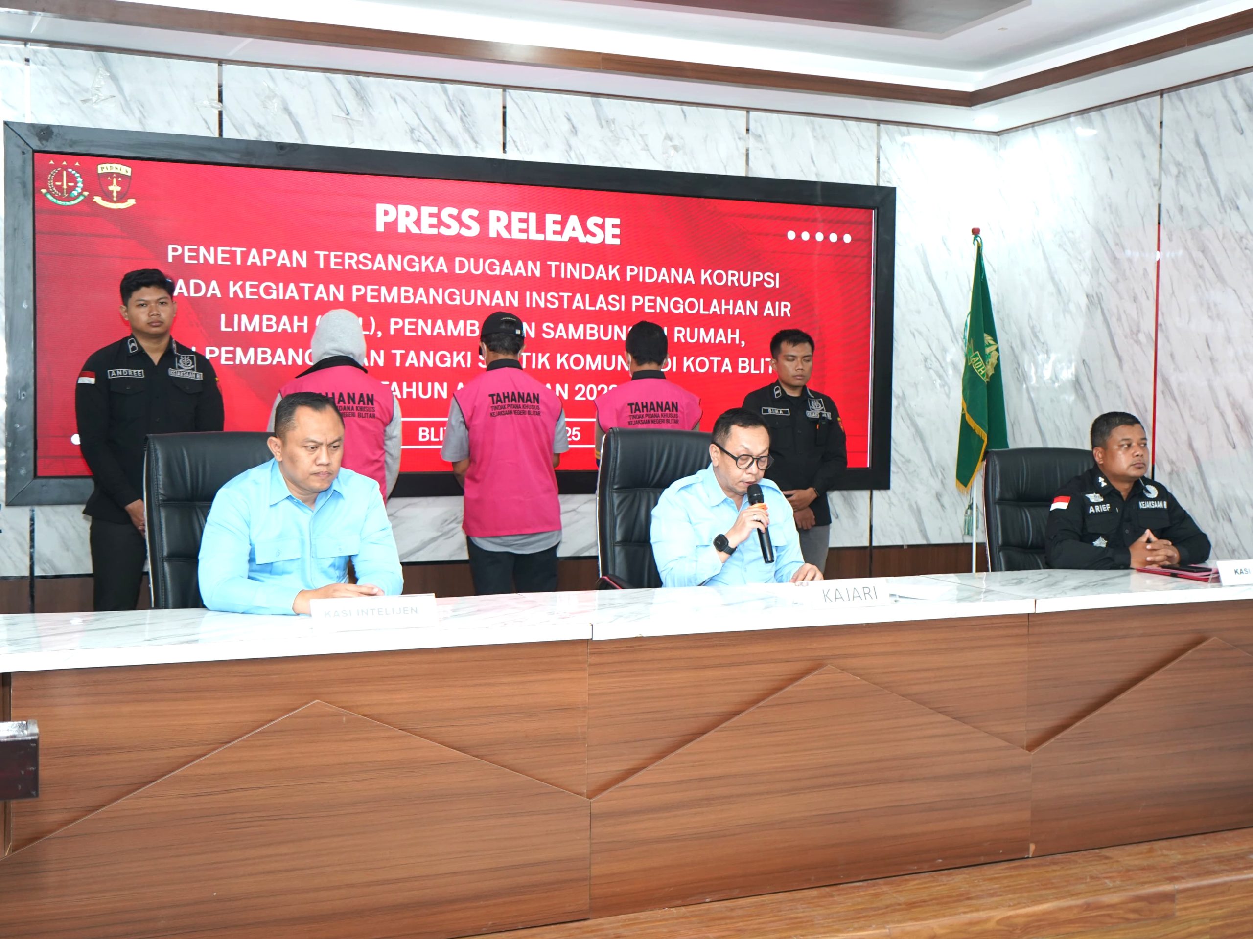 Kejari Blitar Tetapkan 5 Tersangka Kasus IPAL Tahun Anggaran 2022 di Kota Blitar