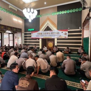 Jelang Hari Bhayangkara ke-79, Polresta Banyuwangi gelar Dzikir dan Doa Bersama