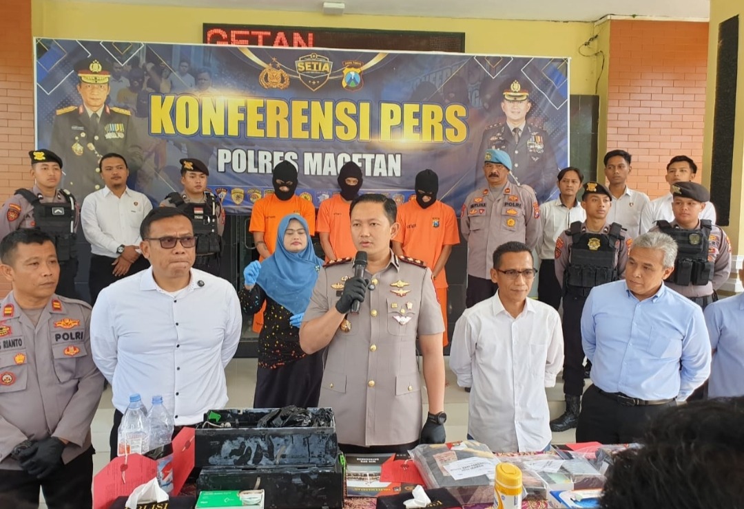 Polres Magetan Tangkap Pelaku Perampokan Lintas Provinsi