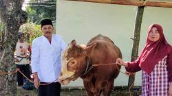 Wakil Ketua DPRD Magetan H.Suyatno Serahkan Hewan Kurban Di Masjid Baitutoyibin Wates