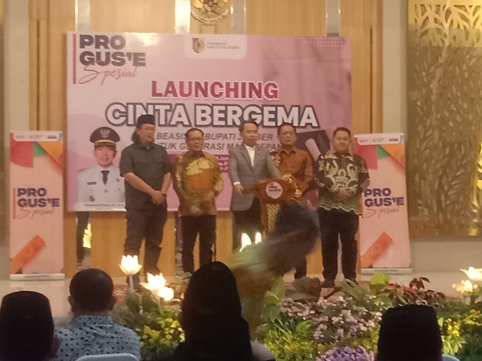 Bupati Jember Launching Program Cinta Bergema, Salurkan 8000 Beasiswa, Dispendik Gandeng 14 Perguruan Tinggi