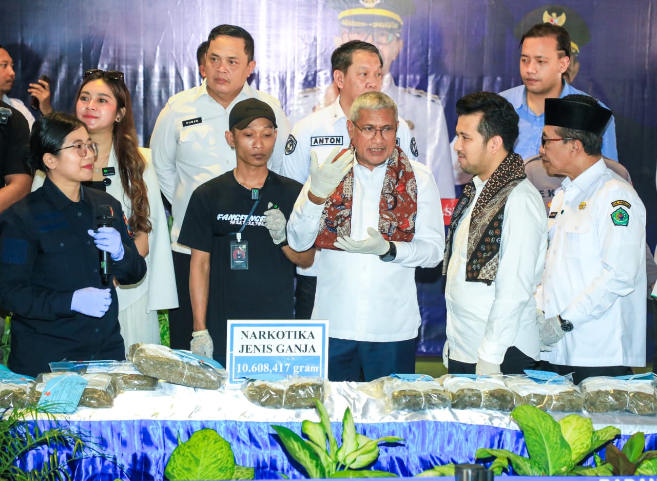Barang Bukti Narkoba di Pamekasan Dimusnahkan