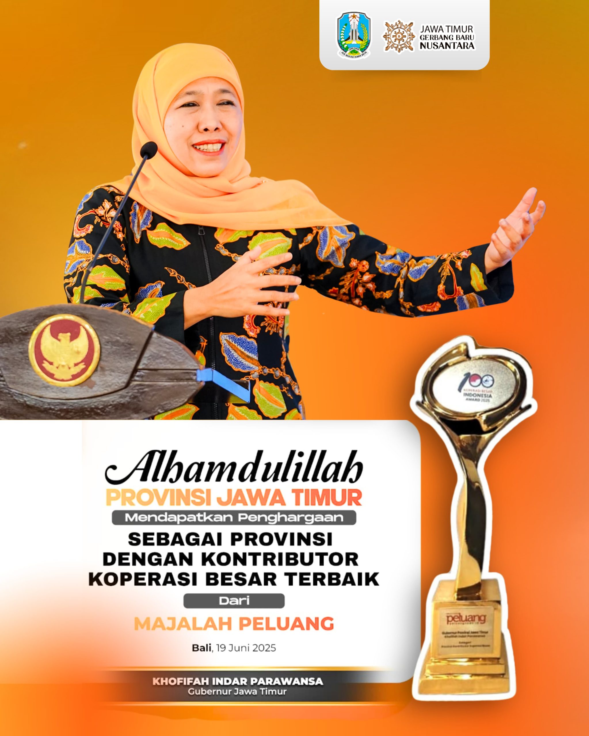 Raih Penghargaan Kontributor Koperasi Besar Terbaik Raih Penghargaan Kontributor Koperasi Besar Terbaik