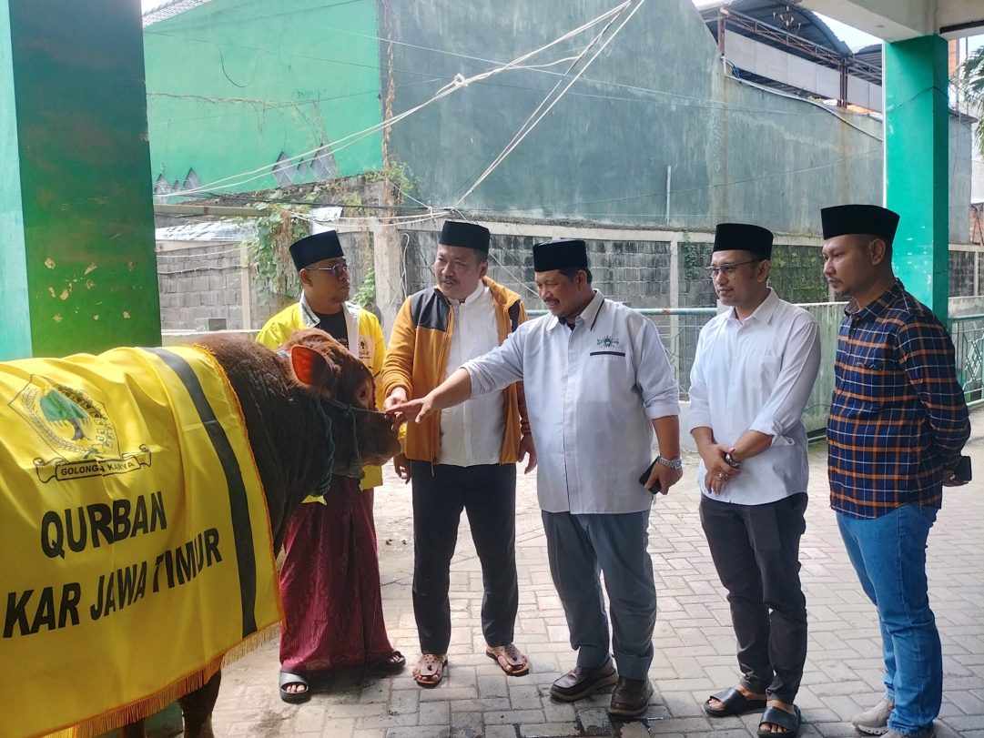 Golkar Serahkan Hewan Qurban untuk Tiga Ormas Islam di Jatim