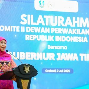 Gubernur Khofifah Paparkan Keunggulan Jatim Sebagai Episentrum Bumi Majapahit Didepan Komite ll DPD RI