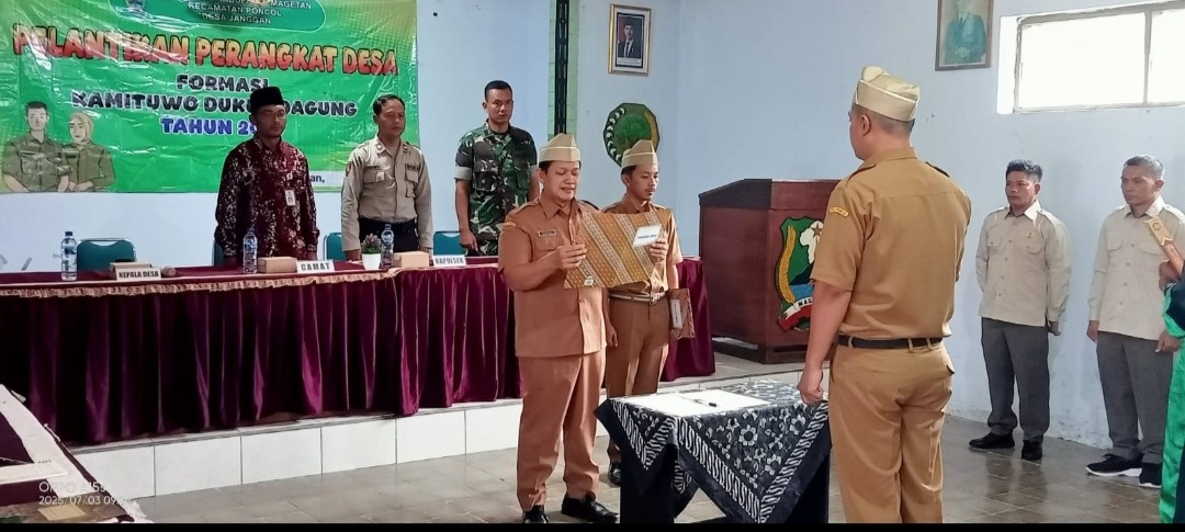 Kasun Baru Dukuh Dagung Dilantik, Kepala Desa Janggan Berpesan Amanah harus Dijaga