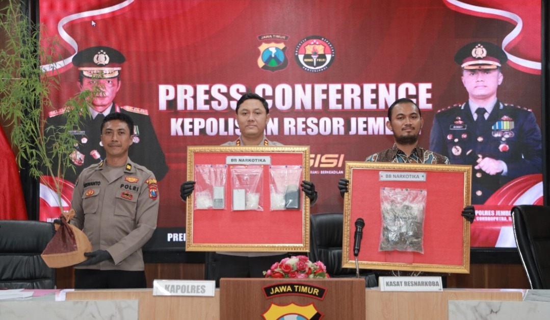 Polres Jember Komitmen Berantas Narkoba, Amankan 27 Tersangka 10 Diantaranya Residivis