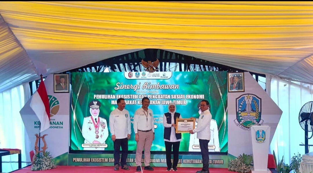 Percepatan Perhutanan Sosial, Jember Mendapatkan Penghargaan Dari Gubernur Jawa Timur