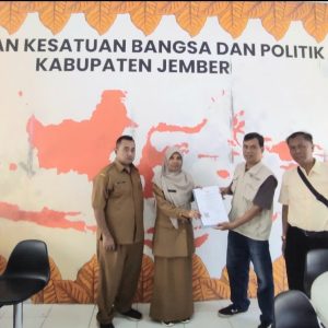 DPC GWI Jember Daftarkan Organisasi Wartawan Baru ke Bakesbangpol Kabupaten Jember