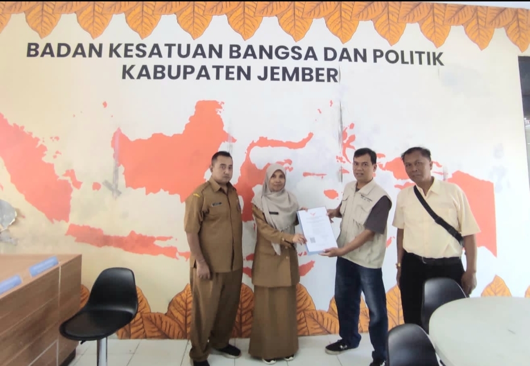 DPC GWI Jember Daftarkan Organisasi Wartawan Baru ke Bakesbangpol Kabupaten Jember