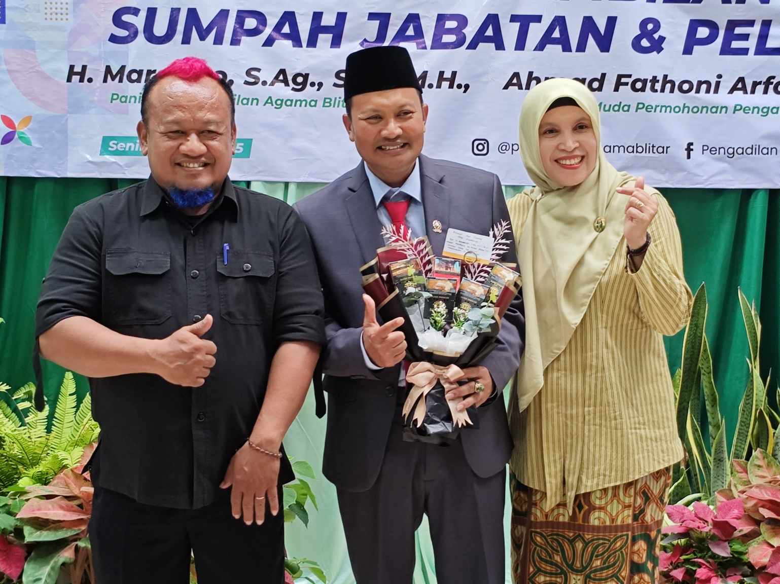 Ketua Ormas RaDja Ucapkan Selamat kepada Margono Sebagai Panitera Pengadilan Agama Blitar
