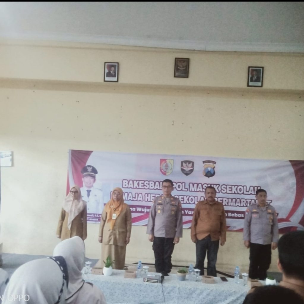 Kesbangpol Jember Masuk Sekolah, Bersama Mewujudkan Sekolah Yang Ramah Tampa Narkoba, Songsong Indonesia Emas