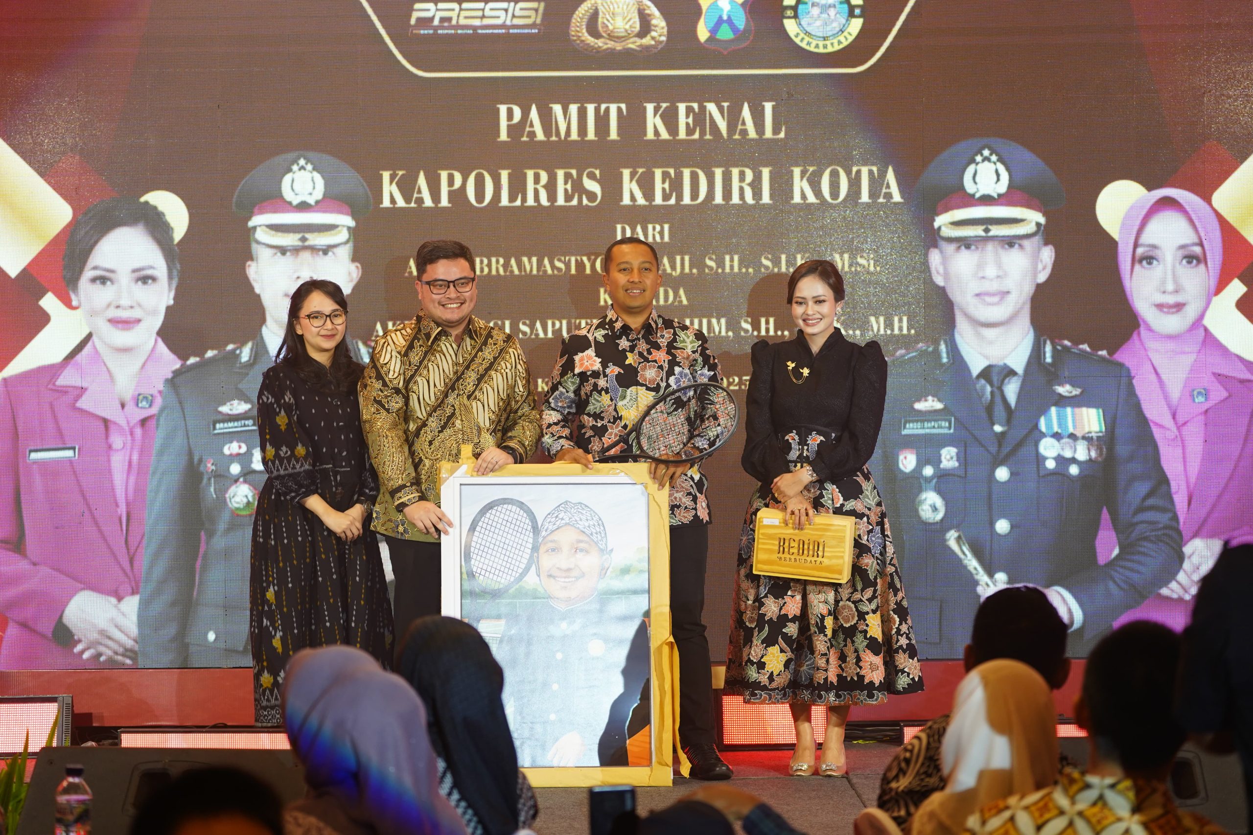 Bupati Kediri Hadiri Pamit Kenal Kapolres Kediri Kota, Tekankan Sinergi demi Keamanan Daerah