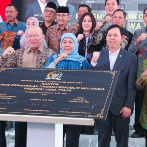 Gubernur Khofifah Resmikan Kantor DPD RI Jatim Sebesar Rp16,277 Miliar