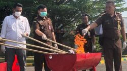 Kejaksaan Negeri Kota Mojokerto musnahkan 2,1 Kilogram Sabu 