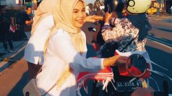 Cinta Tanah Air, Partai Gerindra Kabupaten Blitar Bagikan Bendera Merah Putih kepada Masyarakat