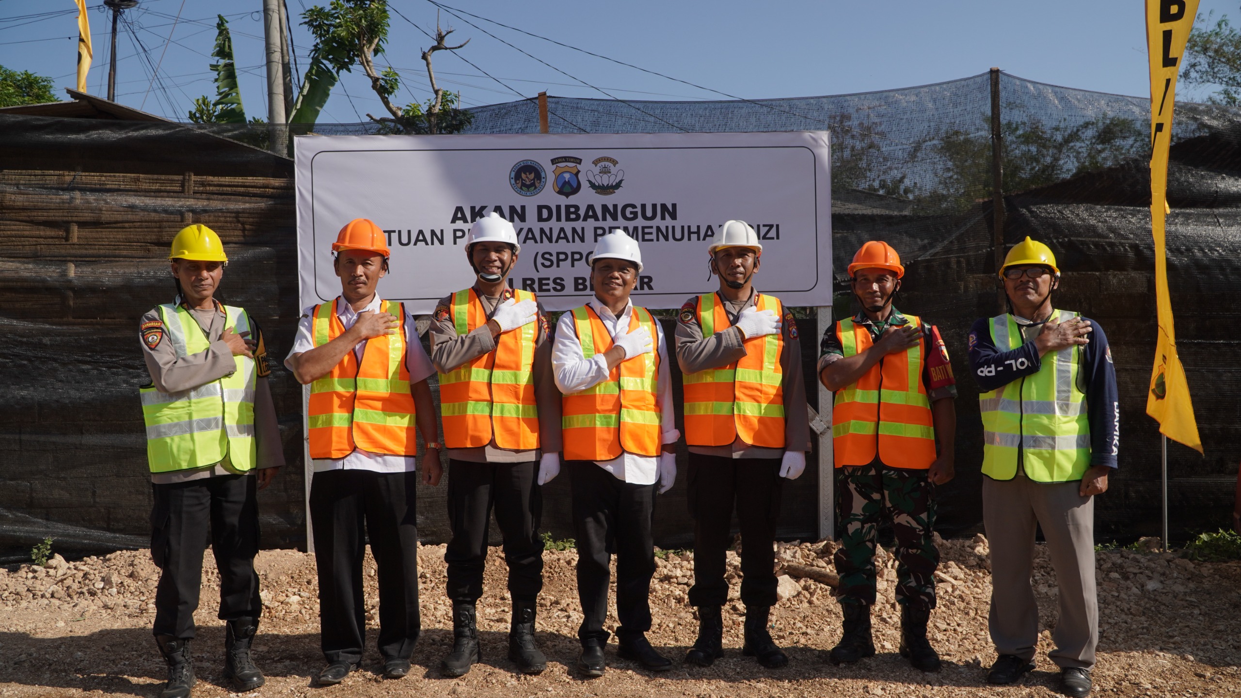 Polres Blitar Gelar Groundbreaking Pembangunan SPPG di Kecamatan Kademangan