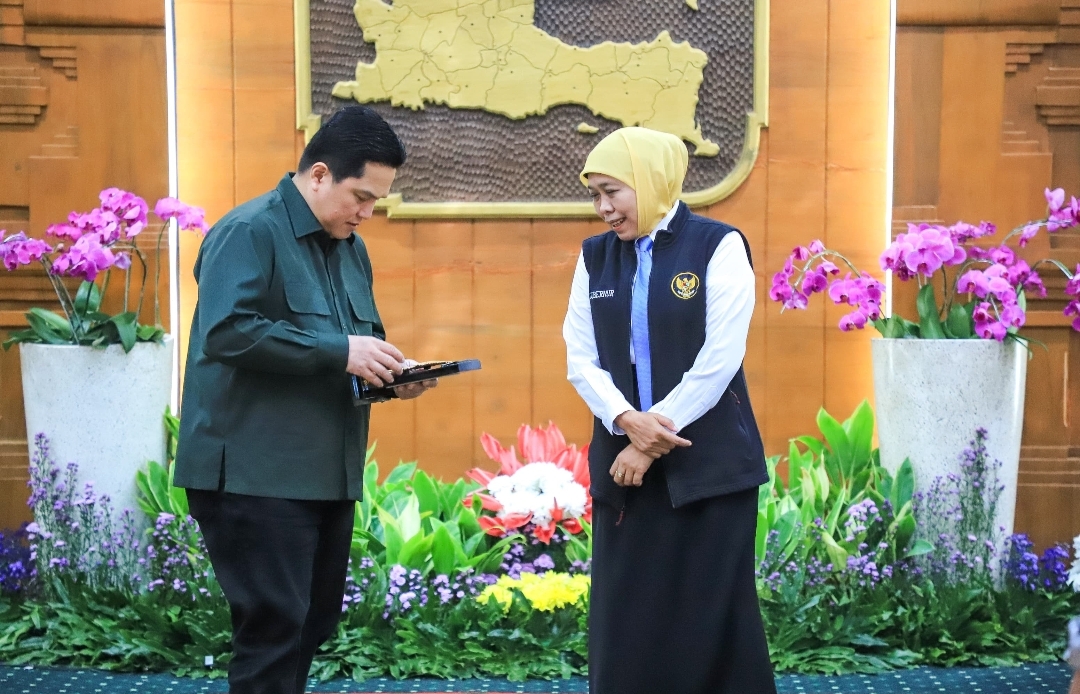 Erick Thohir Apresiasi Dukungan Gubernur Khofifah untuk PSSI dan Sepak Bola Daerah