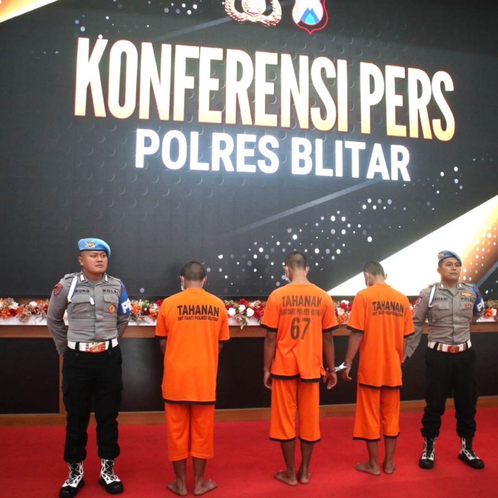 Ungkap Kasus Pengeroyokan, Sat Reskrim Polres Blitar Amankan 9 Pelaku