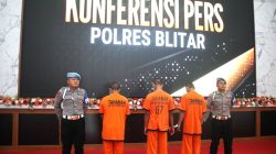 Ungkap Kasus Pengeroyokan, Sat Reskrim Polres Blitar Amankan 9 Pelaku