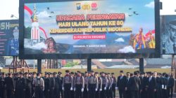 Polres Sidoarjo Gelar Upacara HUT Ke 80 Kemerdekaan RI Diikuti Anggota Polri dan PNS