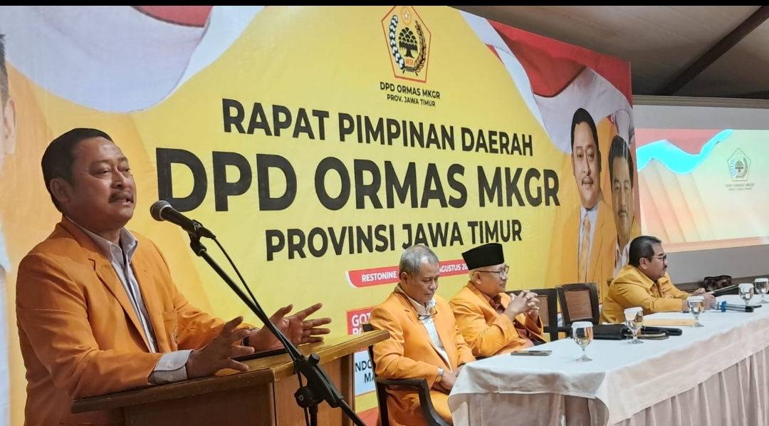 Ormas MKGR Se Jatim Deklarasi Dukungan Adies Kadir Sebagai Ketua Umum DPP Ormas MKGR 