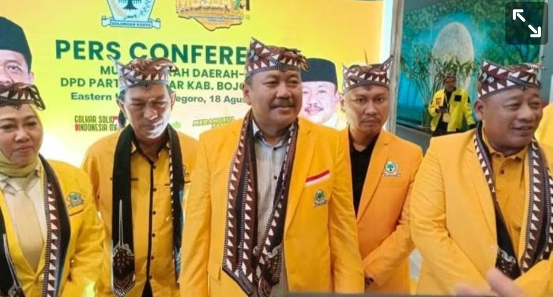 Ahmad Supriyanto Ketua Golkar Bojonegoro yang Baru, Ini Pesan  Ketua Ali Mufthi 