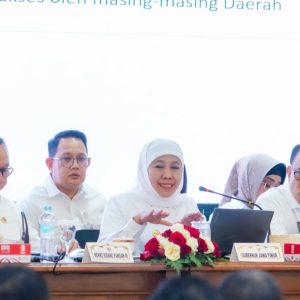 Rakor Tiga Menteri Bersama Gubernur Khofifah Bahas Percepatan Program Presiden Prabowo 