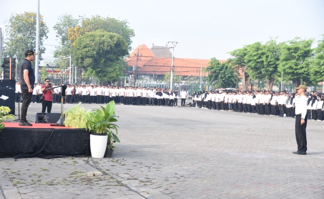 Bupati Sidoarjo Subandi Pimpin Apel Ribuan CPNS P3K Ikuti Apel Pengarahan
